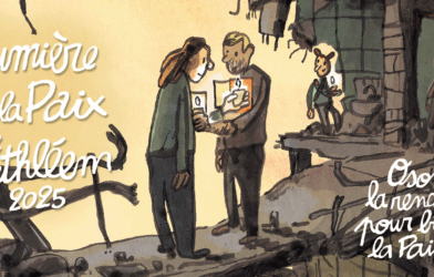 Célébration d&rsquo;accueil de la lumière de la paix